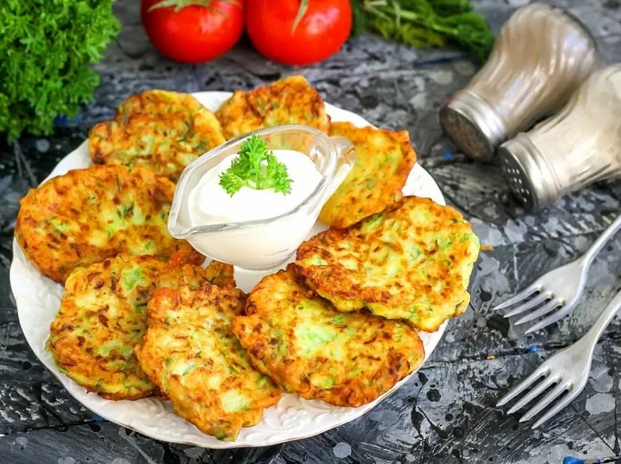 Кабачковые оладьи