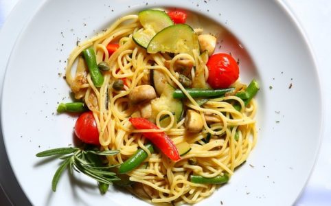 Паста с овощами